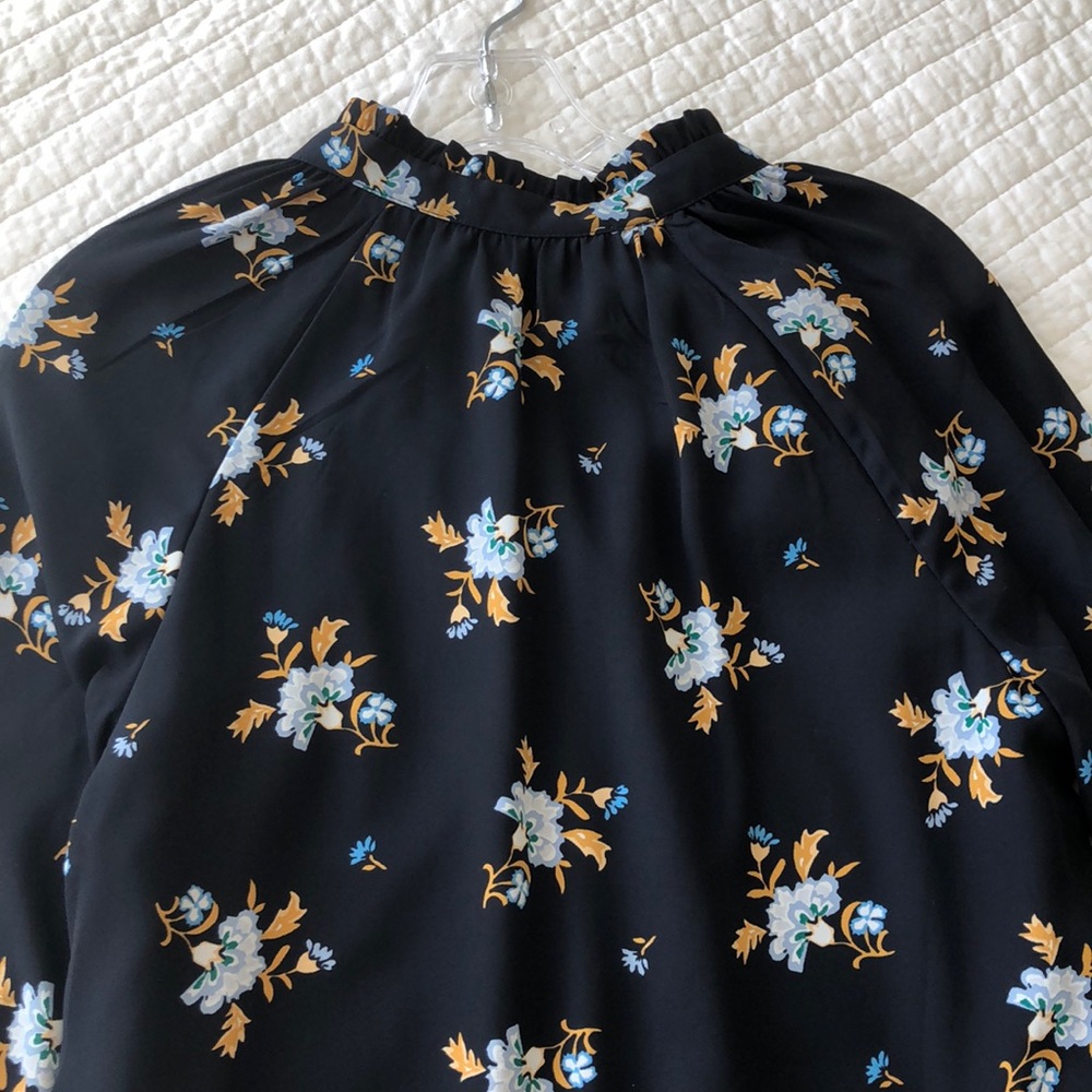 Loft Navy Ruffle Dress - Picture 7 of 7